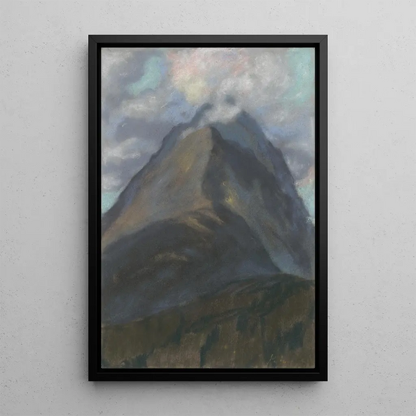Spring Landscape Painting - Zolo Palugyay — framed artwork on a wall