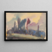 Large Trees by the Forest Edge - Zolo Palugyay — framed artwork on a wall