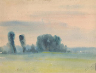 Trees in the meadow - Zolo Palugyay — artwork view