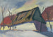 Village motif painting - Zolo Palugyay — artwork view