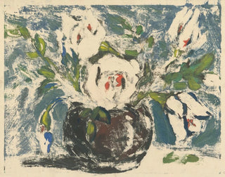 Vase with flowers - Zolo Palugyay — artwork view