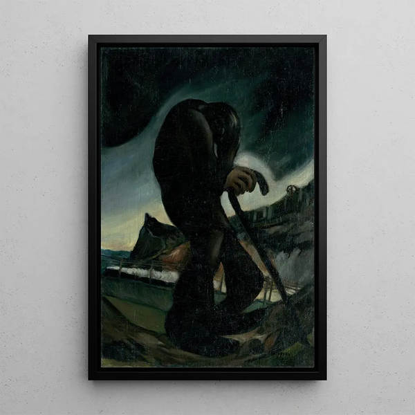 Jewish Wandering Painting - Zolo Palugyay — framed artwork on a wall