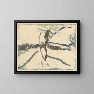 Winter in the Mountains - Zolo Palugyay — framed artwork on a wall