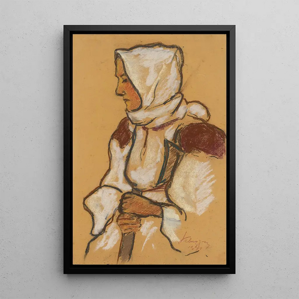 Woman of Liptov - Zolo Palugyay — framed artwork on a wall