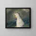 Woman with White Shawl - Zolo Palugyay — framed artwork on a wall