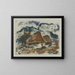 Winter Landscape Painting - Zolo Palugyay — framed artwork on a wall