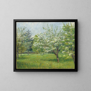 Trees in Bloom - Zora von Preradovic — framed artwork on a wall