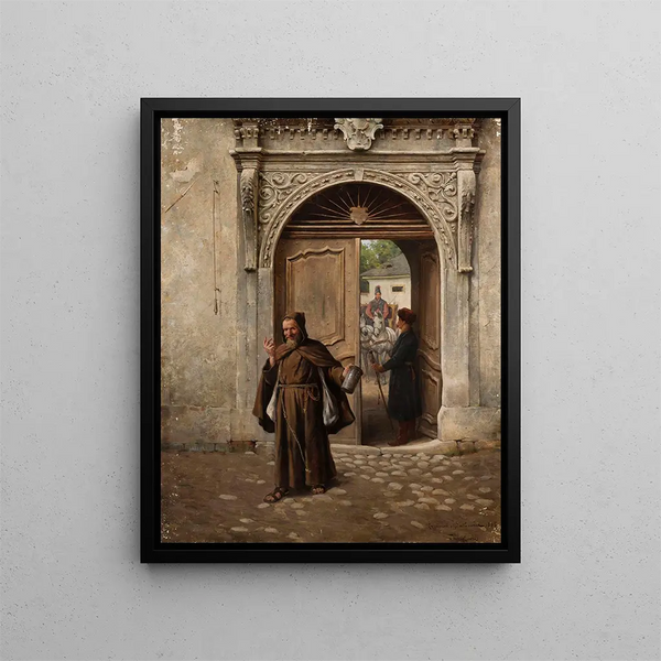 Aumônes généreuses - Zygmunt Ajdukiewicz — framed artwork on a wall