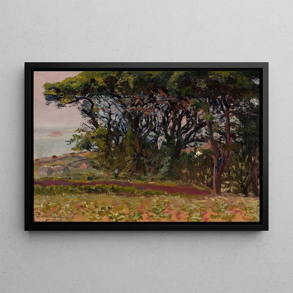 Landscape of Brittany - Zygmunt Andrychewicz — framed artwork on a wall