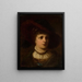Portrait of a woman - Zygmunt Sidorowicz — framed artwork on a wall
