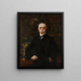 Portrait Painting of Antoni Strzaecki - Zygmunt Strzałecki — framed artwork on a wall