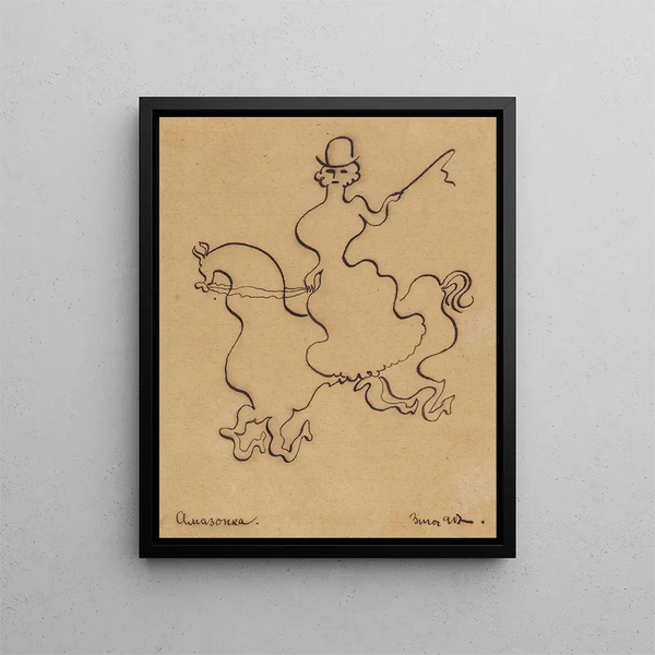 Amazon Painting - Zygmunt Waliszewski — framed artwork on a wall