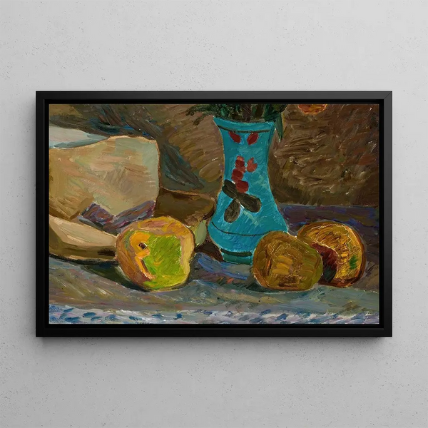 Blue Flower Vase - Zygmunt Waliszewski — framed artwork on a wall