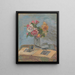 Bouquet de roses - Zygmunt Waliszewski — framed artwork on a wall
