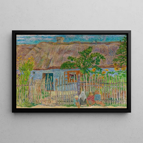 Cottage Painting - Zygmunt Waliszewski — framed artwork on a wall