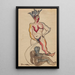 Figurative Composition - Zygmunt Waliszewski — framed artwork on a wall