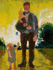 Man with children - Zygmunt Waliszewski — artwork view