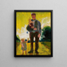 Man with children - Zygmunt Waliszewski — framed artwork on a wall