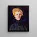 Portrait of Mrs. T - Zygmunt Waliszewski — framed artwork on a wall