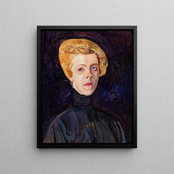Portrait of Mrs. T - Zygmunt Waliszewski — framed artwork on a wall