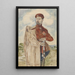 Portrait of the artist Kirill Zdanevich's brother-in-law - Zygmunt Waliszewski — framed artwork on a wall