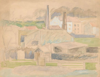 Sketch of an urban landscape - Zygmunt Waliszewski — artwork view