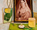 Still life with a portrait - Zygmunt Waliszewski — artwork view