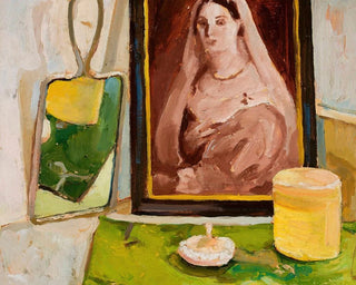 Still life with a portrait - Zygmunt Waliszewski — artwork view