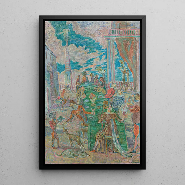 The Feast - Zygmunt Waliszewski — framed artwork on a wall