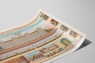 Detailed architectural poster of Solomon's Temple — artwork view