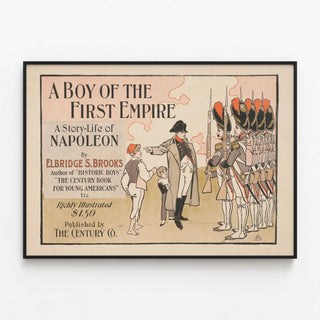 Vintage Napoleon Poster - A Boy of the First Empire — framed artwork on a wall
