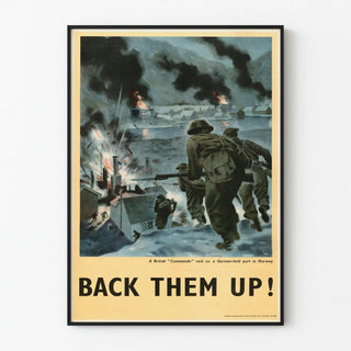 British Military Poster of the Commando Raid in Norway