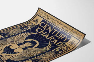 Vintage Poster A Century of Charades by William Bellamy