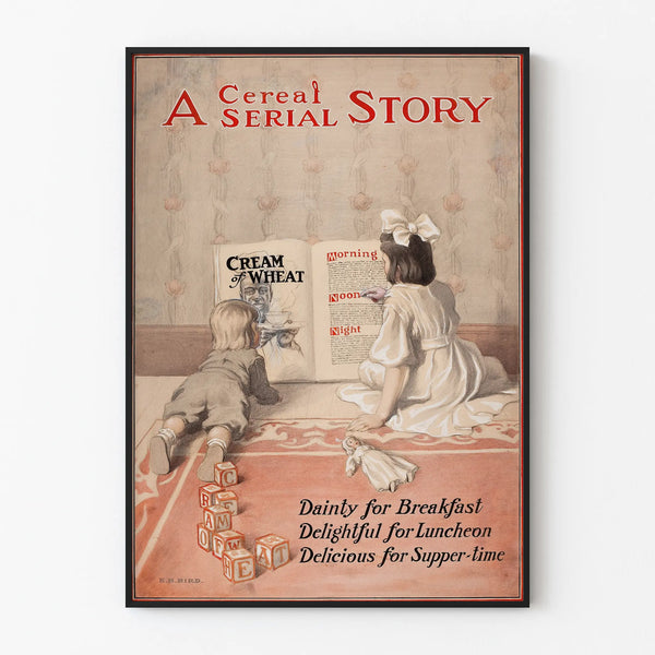 Vintage Poster of Cream of Wheat Cereal for Wall Decoration