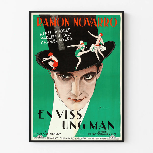 Vintage cinema poster A Certain Young Man - Retro wall decoration