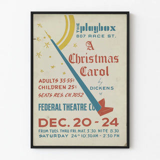 Vintage Poster A Christmas Carol Federal Theater