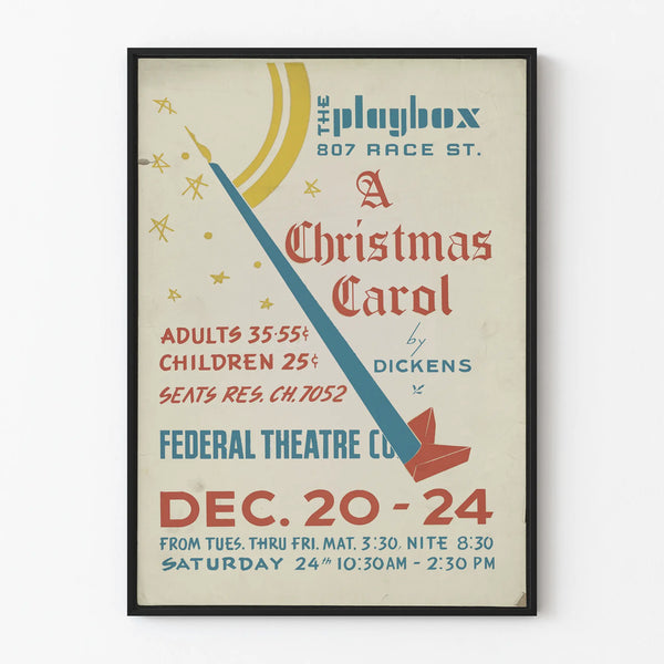 Vintage Poster A Christmas Carol Federal Theater