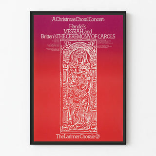Christmas Choral Concert Poster - Handel and Britten