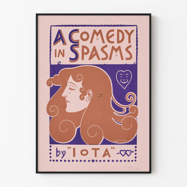 Vintage decorative poster A Comedy in Spasms