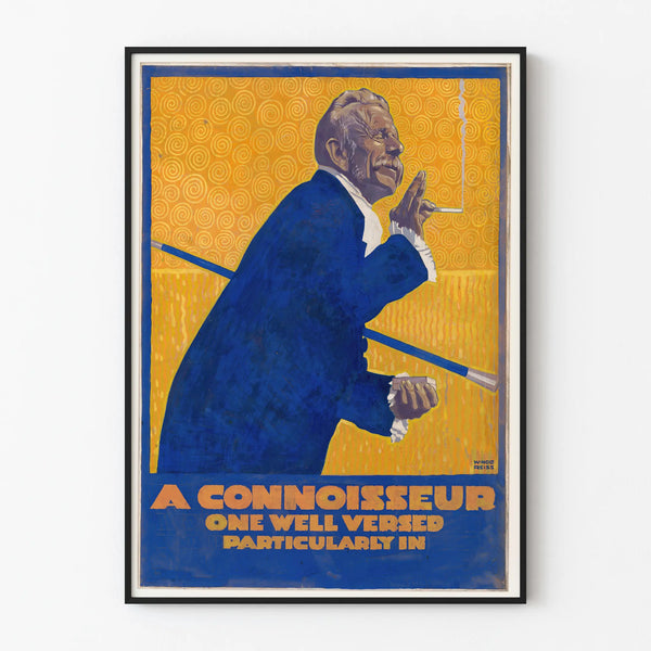 Vintage poster A Connoisseur for the elegant smoker