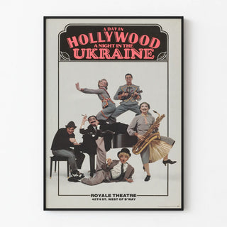 Vintage Poster A Day in Hollywood A Night in the Ukraine Broadway Theater