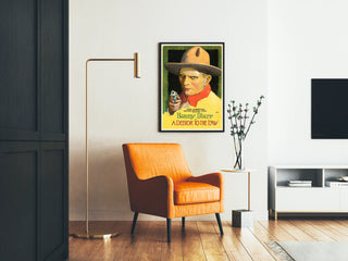 Vintage Western Poster A Debtor to the Law
