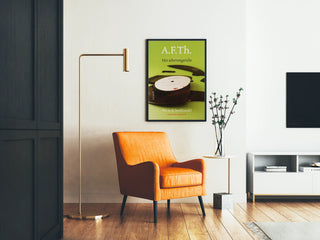 Green Poster A.F.Th. Het Schervengericht with Broken Vinyl Record