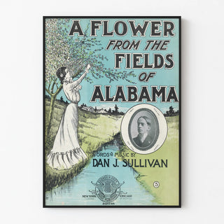 Vintage poster A Flower From The Fields of Alabama