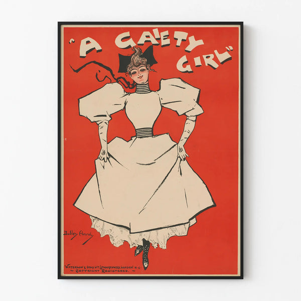 Vintage poster A Gaiety Girl - Artistic wall decoration poster