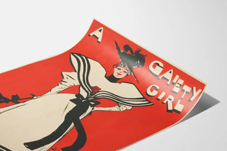 Vintage poster in Gaiety Girl style Art Deco