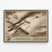 Historical Poster of the Battle of Britain - German aircraft shot down by British fighter — framed artwork on a wall