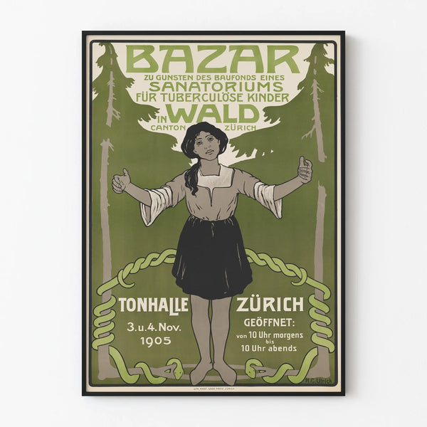 Vintage poster: Fundraising appeal for a sanatorium for children with tuberculosis