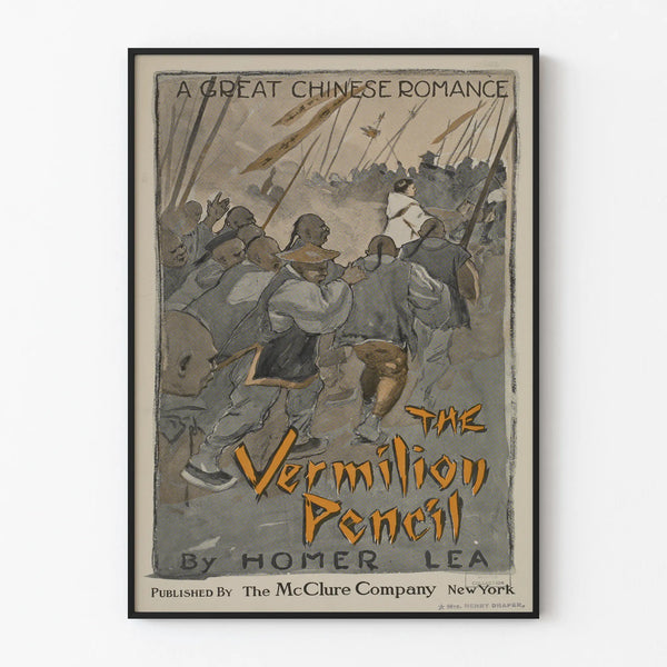 Vintage decorative poster The Vermilion Pencil - Chinese romance