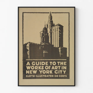 Vintage Poster of the Artworks Guide in New York